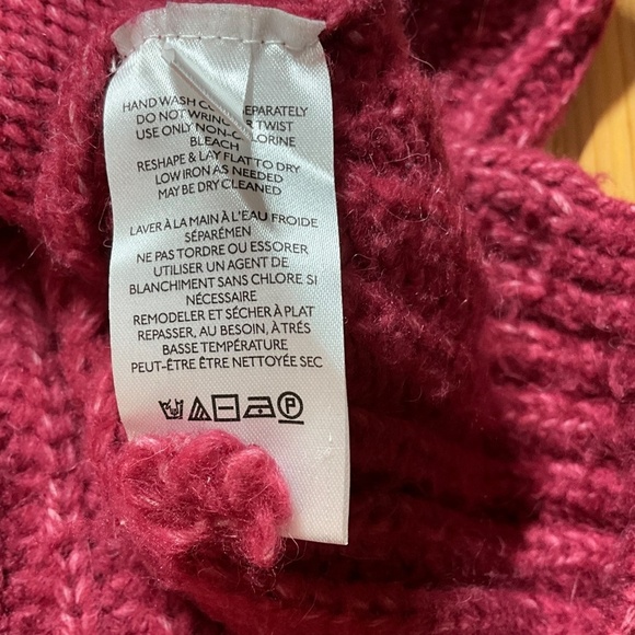 ANTHROPOLOGIE Acrylic Nylon Alpaca Blend Ramona Cable Knit V-Neck Sweater Sz S - Picture 9 of 12